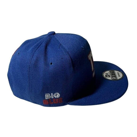 New Era NEW YORK GIANTS NFL 9FIFTY GO BIG BLUE Snapback Cap Hat NWT Flat Brim - Picture 2 of 9
